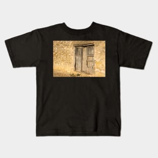 Broken timber shutters. Kids T-Shirt